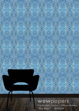 Sky Blue Modern Wallpaper