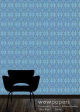Sky Blue Modern Wallpaper
