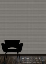 Silver Black Modern Wallpaper