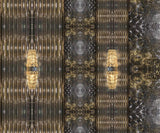 Bronze Gold | Striped Maximalist Wallpaper Mural