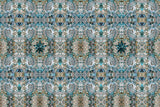 Gems + Jewels | Teal White Wallpaper Mural