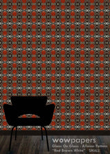Red Brown White Modern Wallpaper