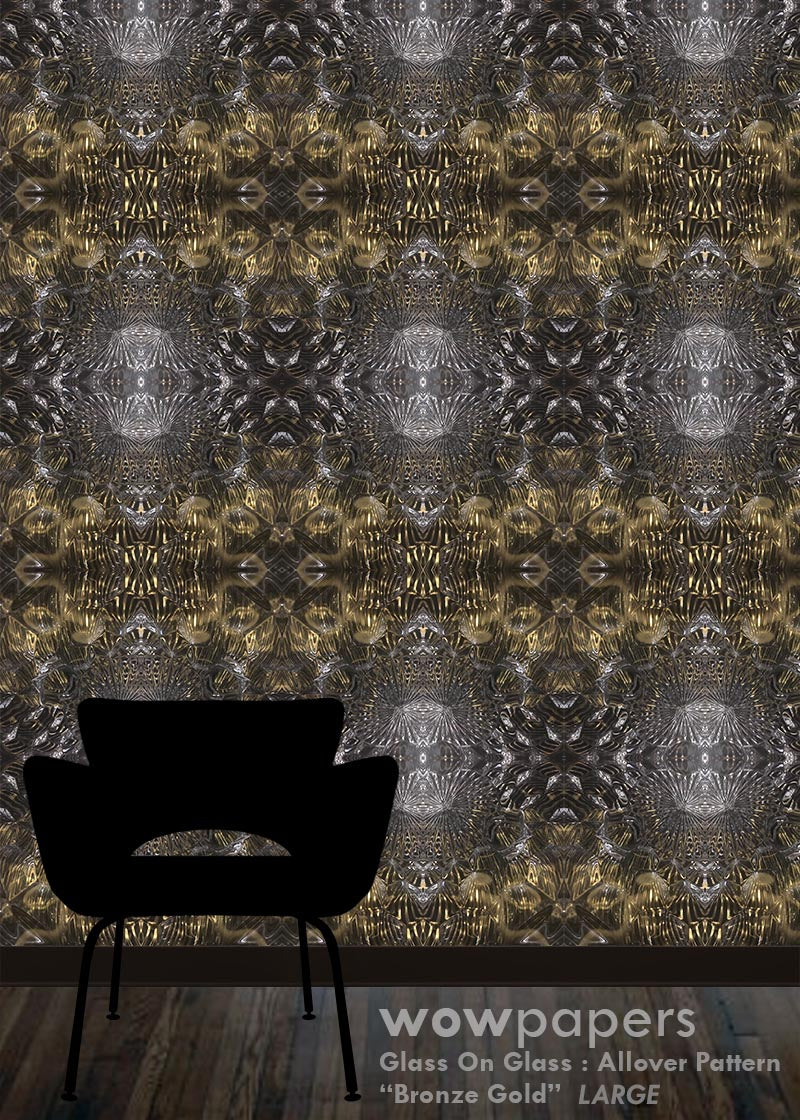 Bronze Gold Modern Wallpaper