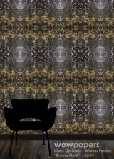 Bronze Gold Modern Wallpaper