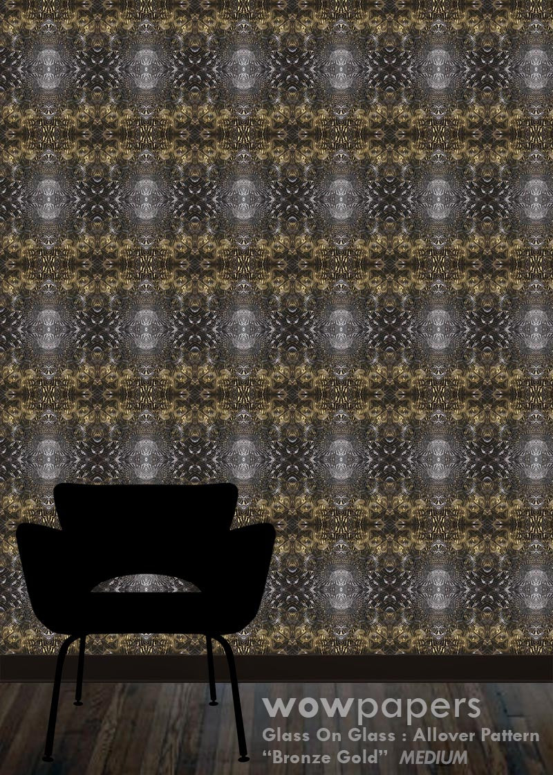 Bronze Gold Modern Wallpaper