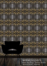 Bronze Gold Modern Wallpaper