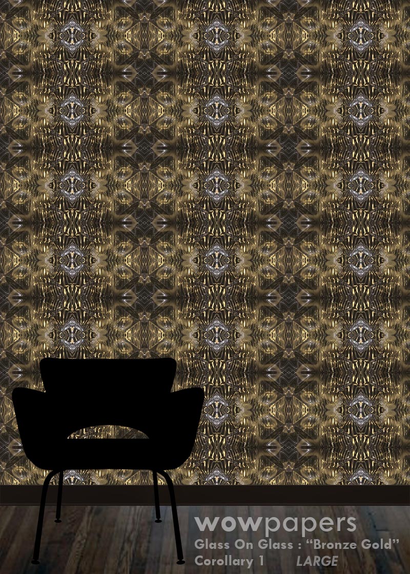 Bronze Gold Modern Wallpaper