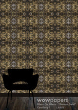 Bronze Gold Modern Wallpaper