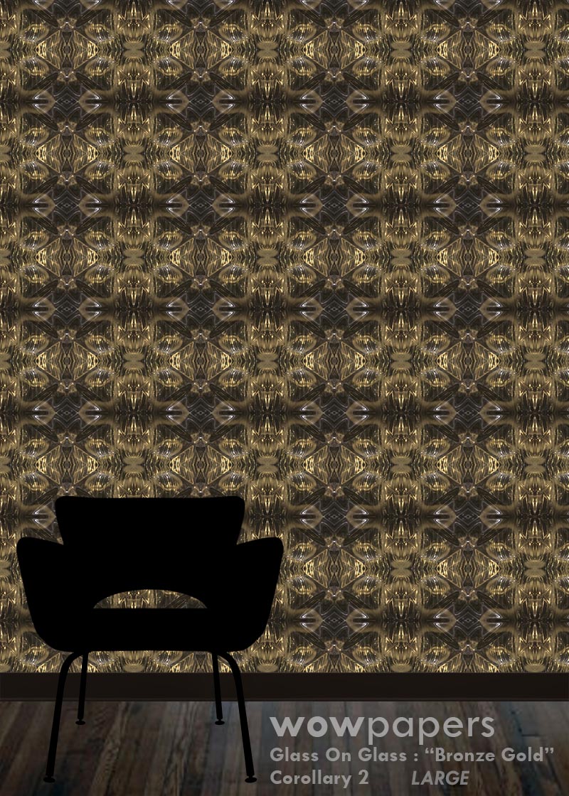 Bronze Gold Modern Wallpaper
