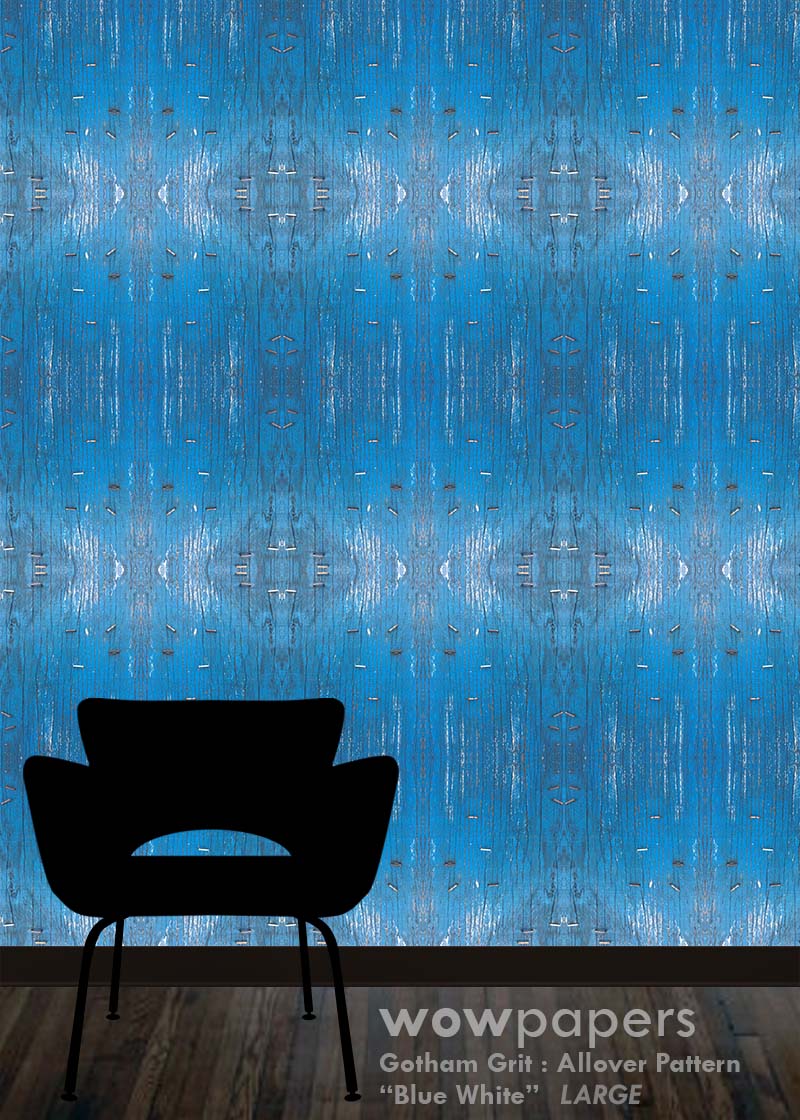 Blue White Modern Wallpaper