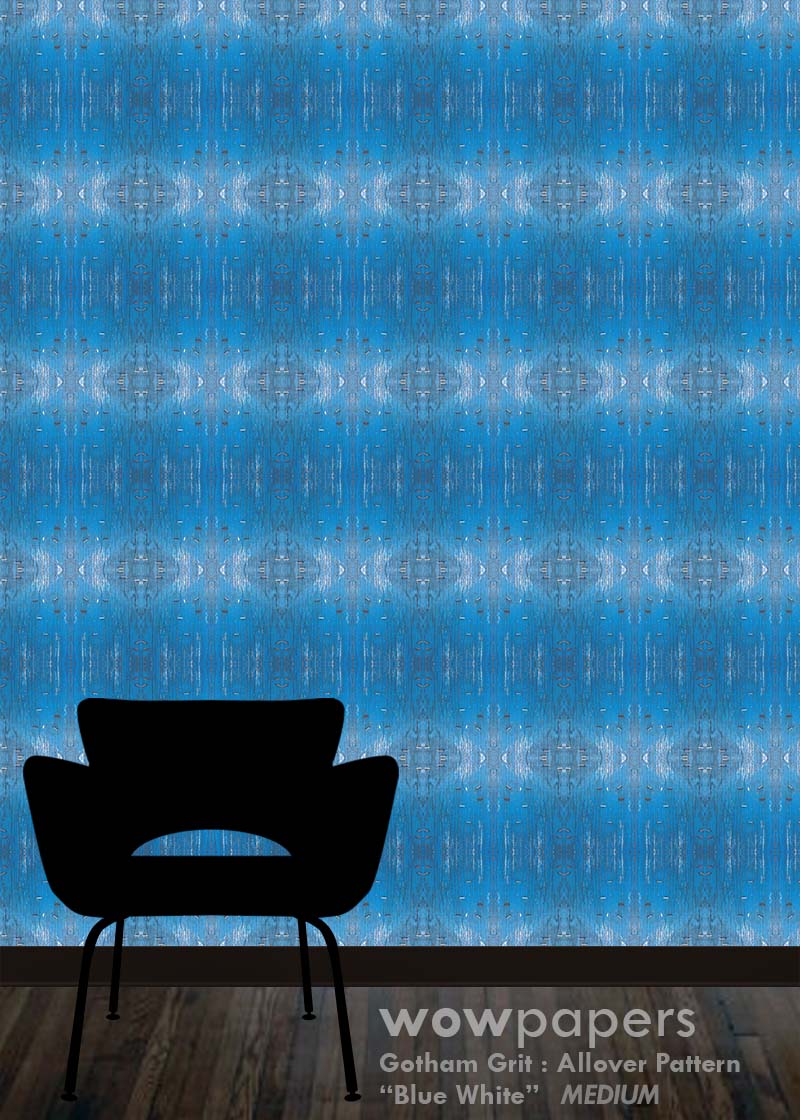 Blue White Modern Wallpaper