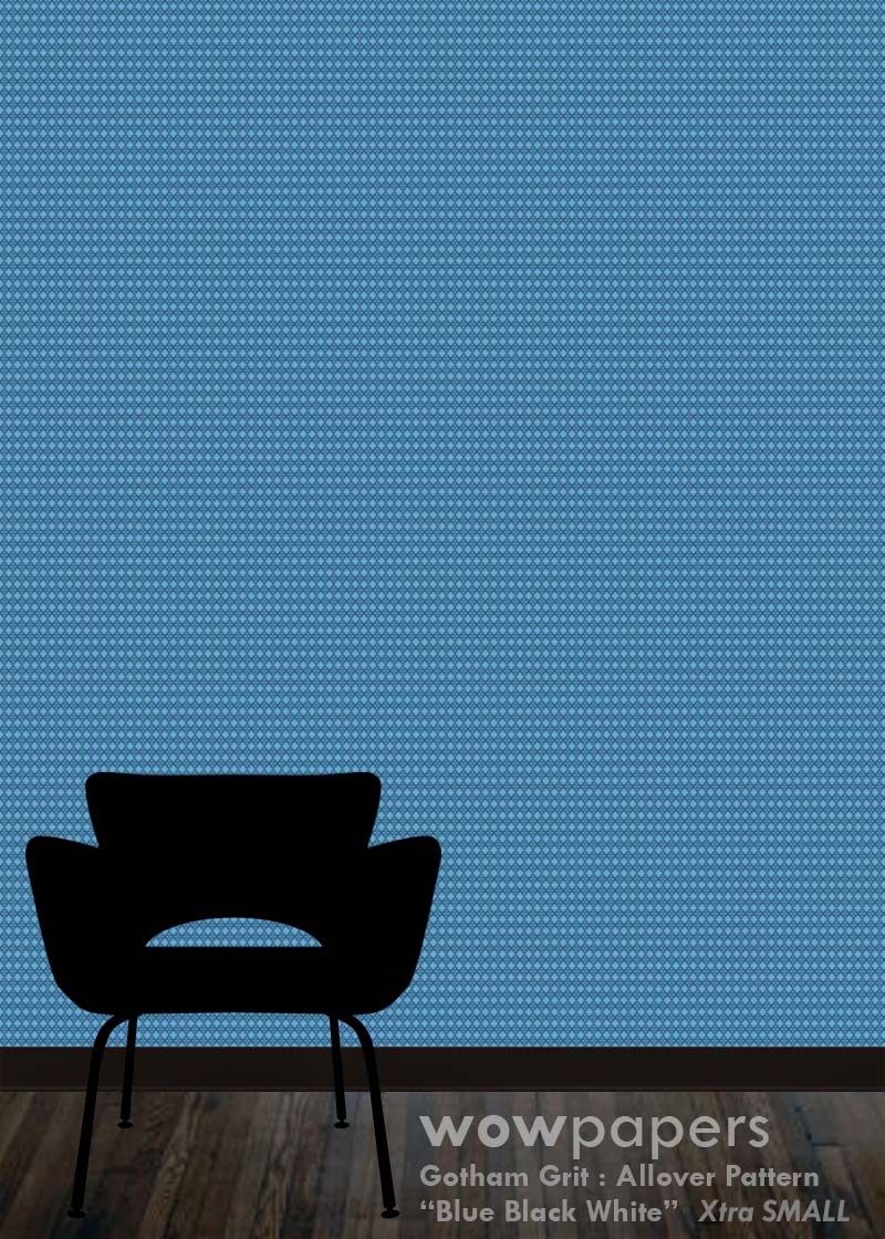 Blue Black White Modern Wallpaper