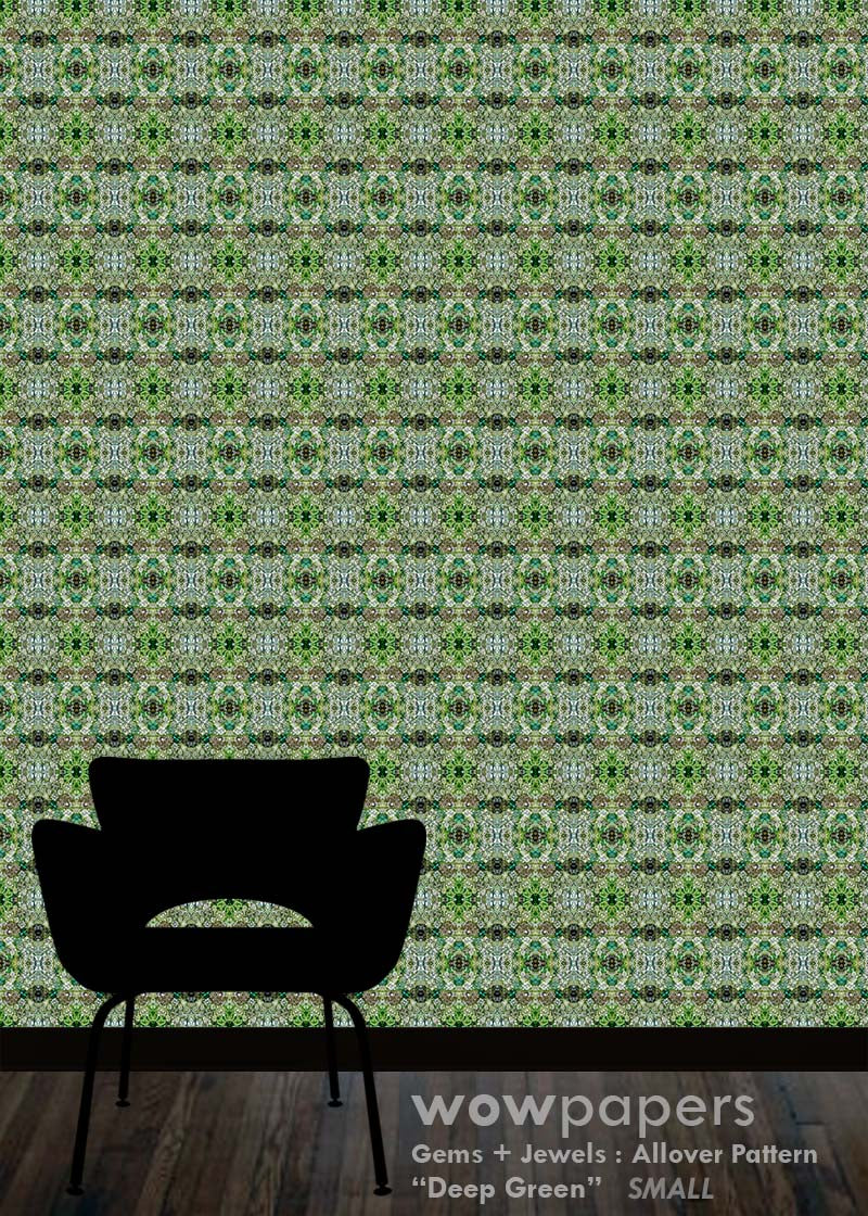 Deep Green Designer Wallpaper