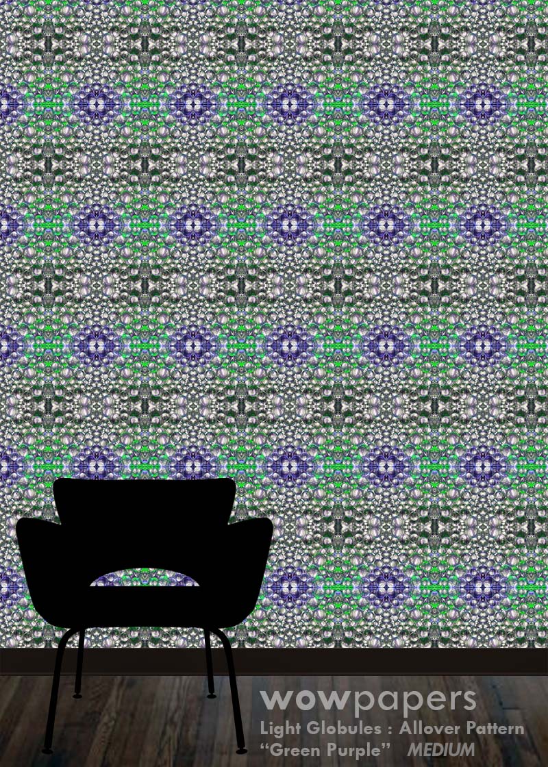 Green Purple Modern Wallpaper