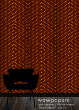 Amber Maze Modern Wallpaper
