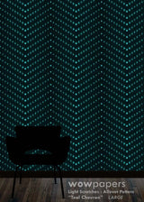 Teal Chevron Modern Wallpaper