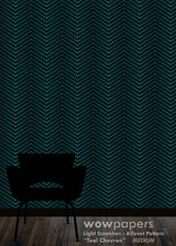 Teal Chevron Modern Wallpaper