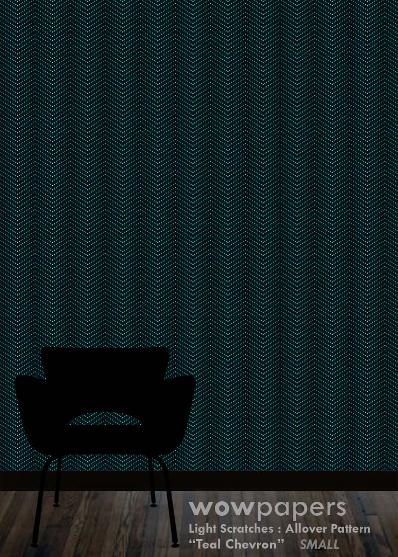 Teal Chevron Modern Wallpaper