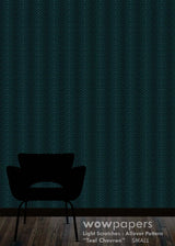 Teal Chevron Modern Wallpaper