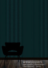 Teal Chevron Striped Wallpaper