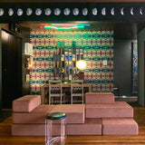 Pink Blue Yellow Modern Wallpaper