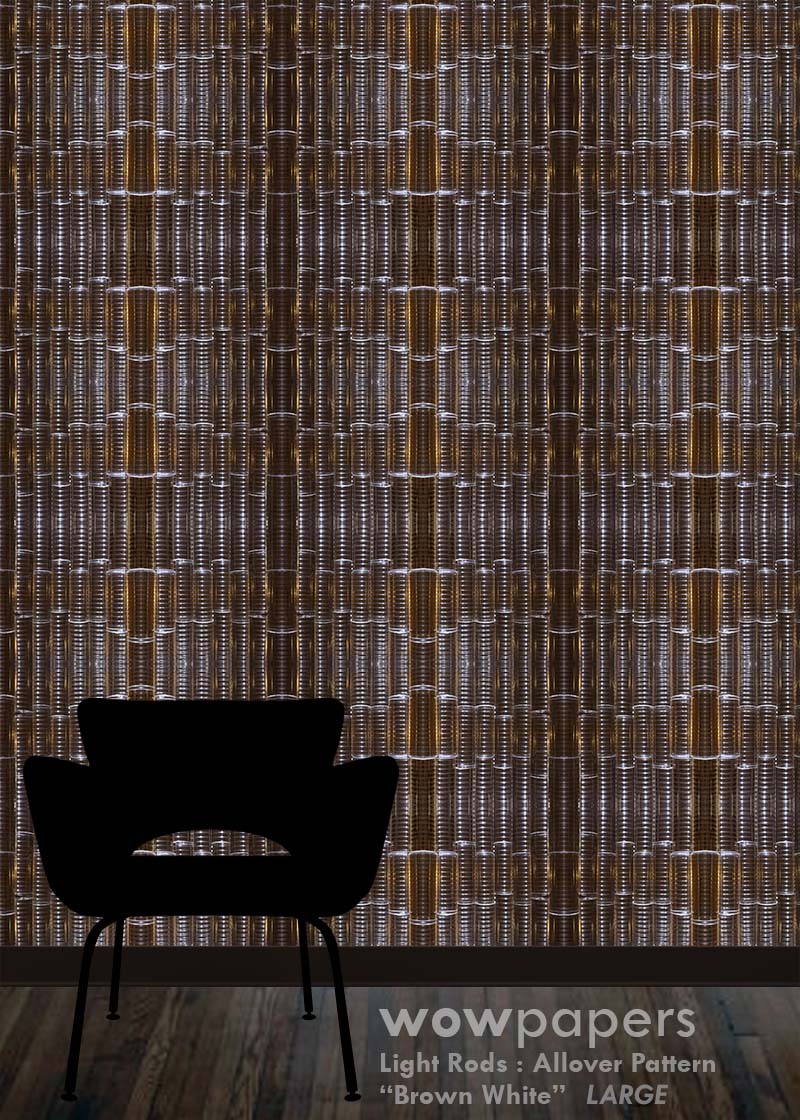 Brown White Abstract Wallpaper