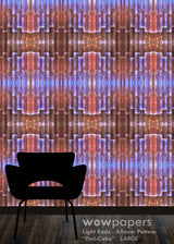 Periwinkle Terracotta Abstract Wallpaper