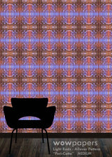 Periwinkle Terracotta Abstract Wallpaper