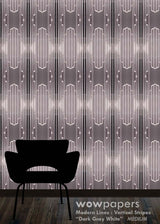 Dark Gray White Modern Wallpaper