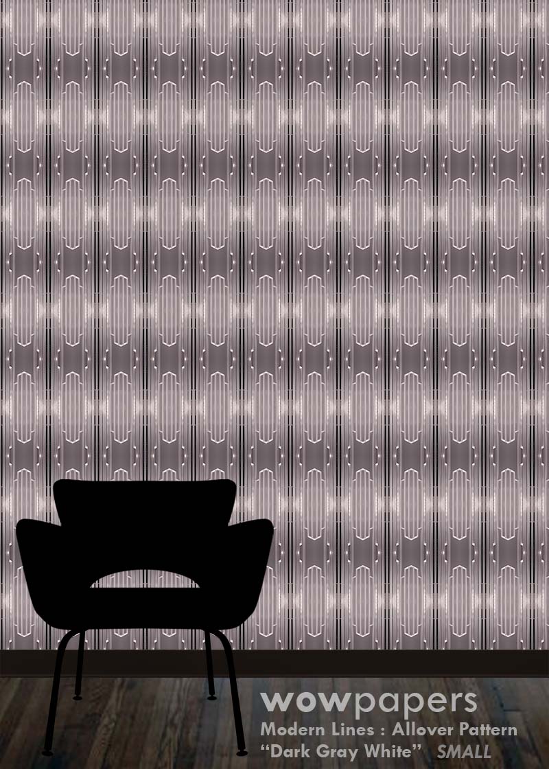 Dark Gray White Modern Wallpaper