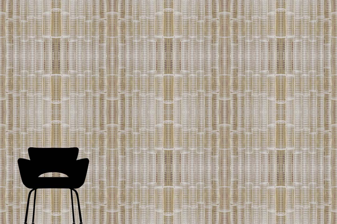 Light Rods | Taupe Beige Wallcovering Mural