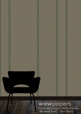 Mustard Teal Modern Wallpaper