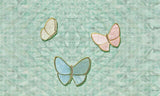 Butterflies in Flight | Blue Green Wallcovering Mural