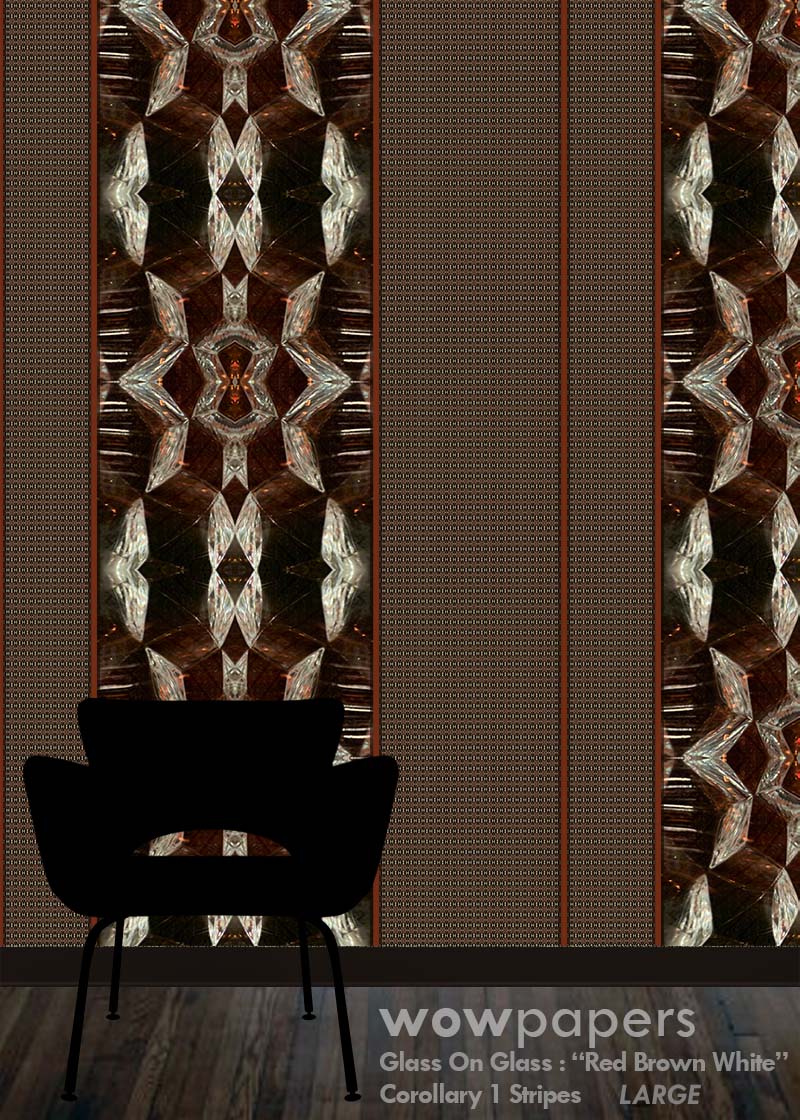Brown White Striped Wallpaper Corollary 1