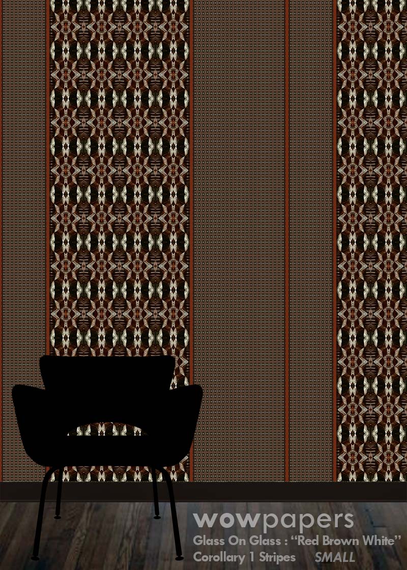 Brown White Striped Wallpaper Corollary 1