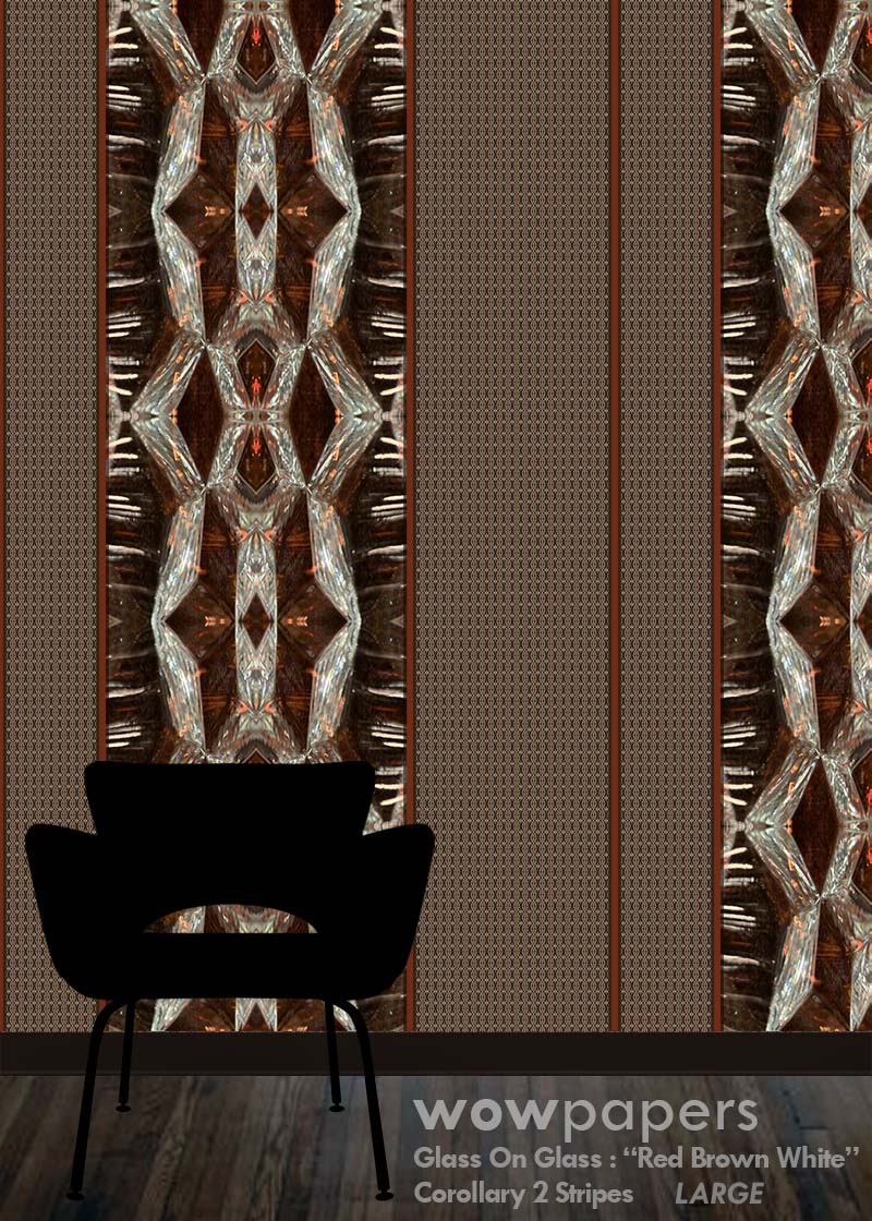 Brown White Striped Wallpaper Corollary 2