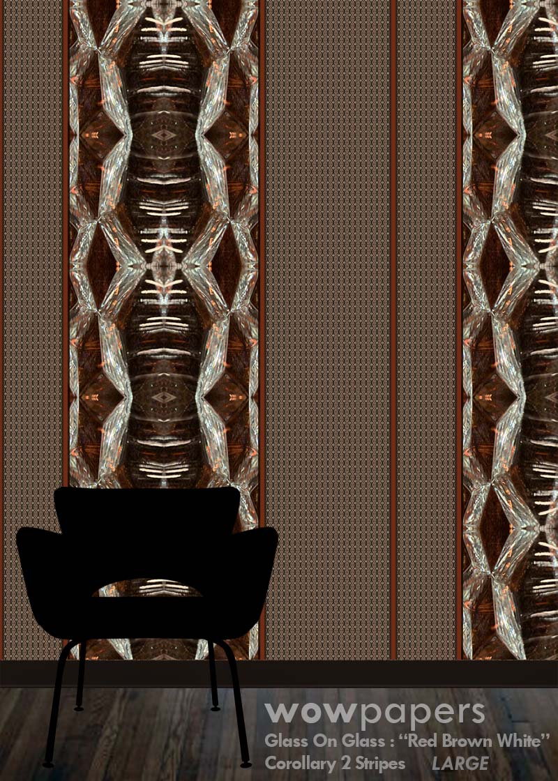 Brown White Striped Wallpaper Corollary 2