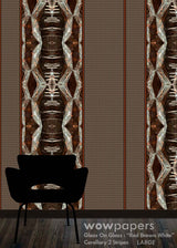 Brown White Striped Wallpaper Corollary 2