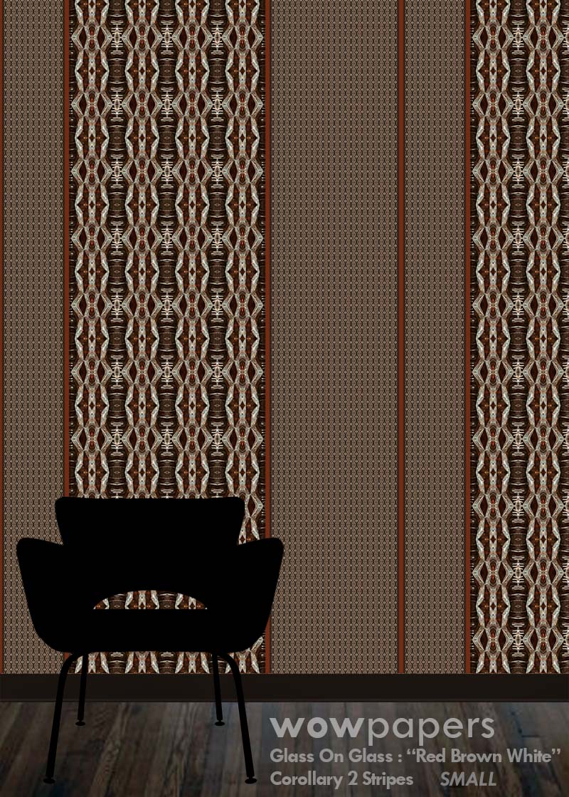 Brown White Striped Wallpaper Corollary 2