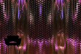 Sinuous Reflections | Purple Gold Wallcovering Mural