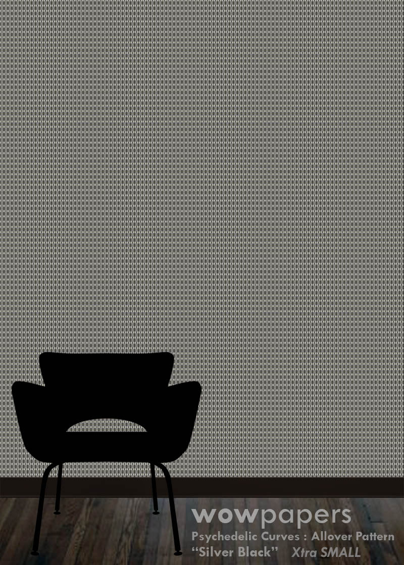 Silver Black Modern Wallpaper