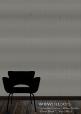 Silver Black Modern Wallpaper