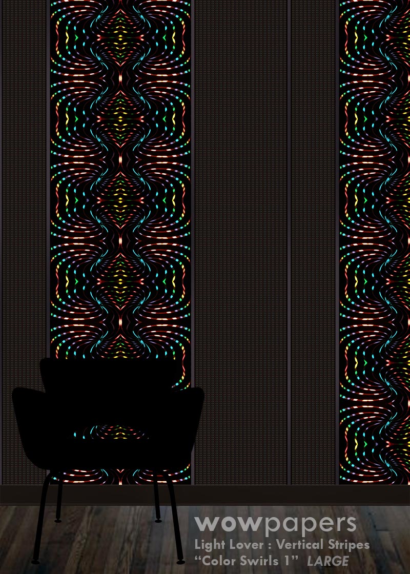 Color Swirls 1 Striped Wallpaper