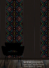 Color Swirls 1 Striped Wallpaper