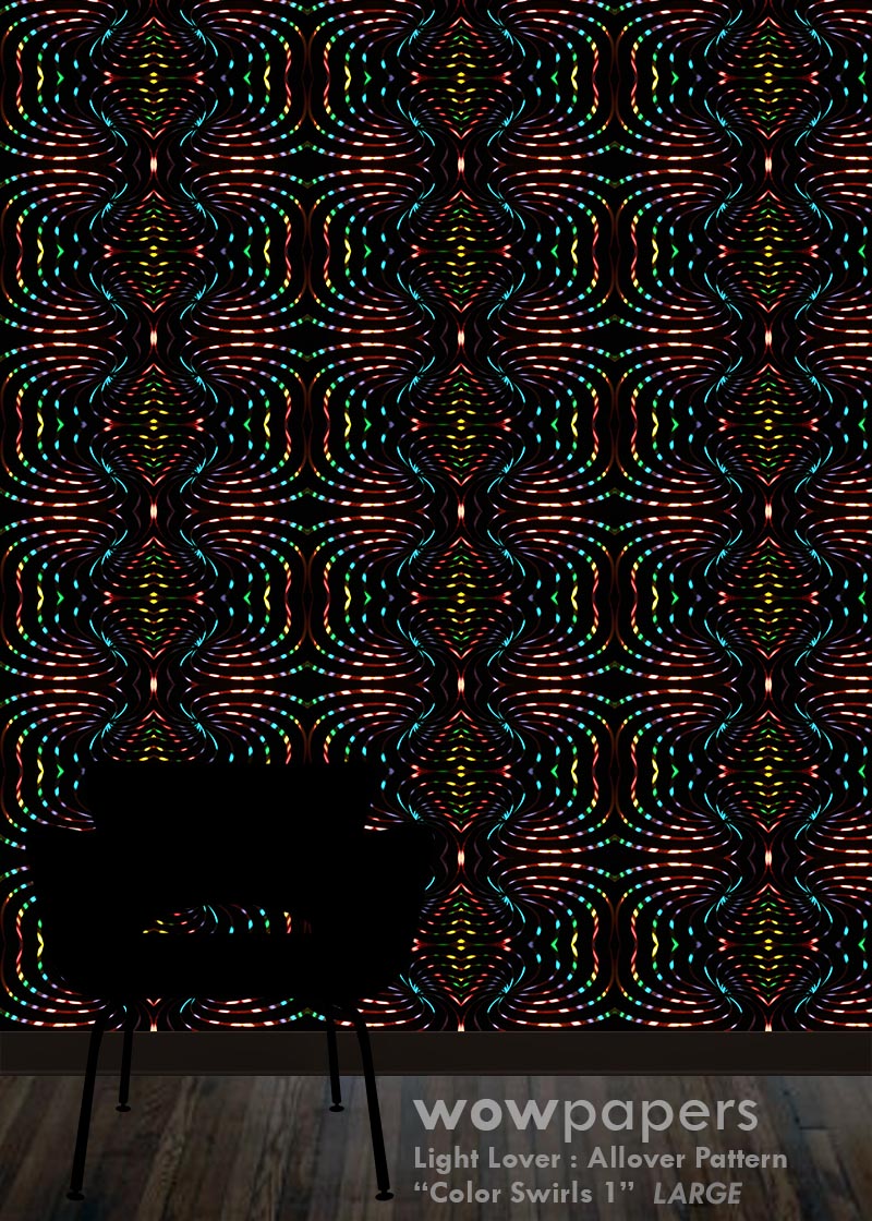 Color Swirls 1 Modern Wallpaper