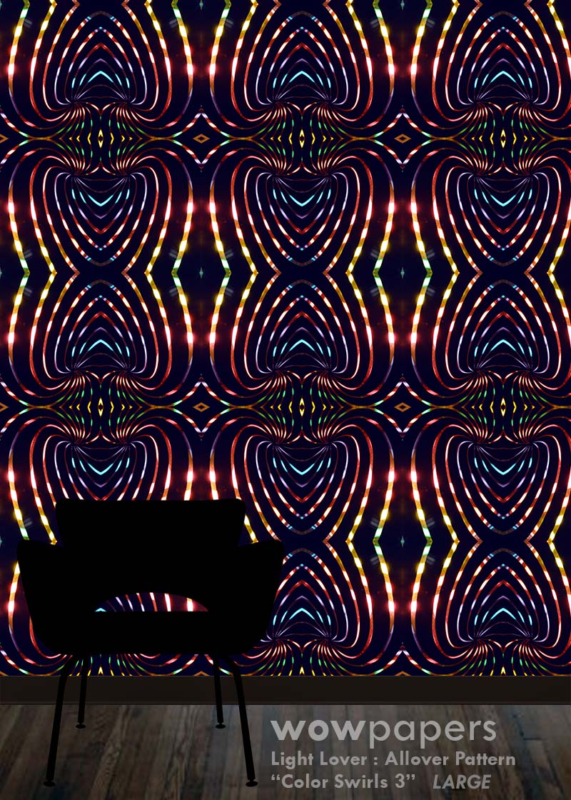 Color Swirls 3 Modern Wallpaper