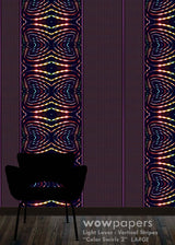 Color Swirls 2 Striped Wallpaper