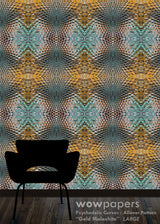 Gold Malachite Modern Wallpaper