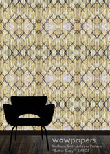 Butter Gray Modern Wallpaper