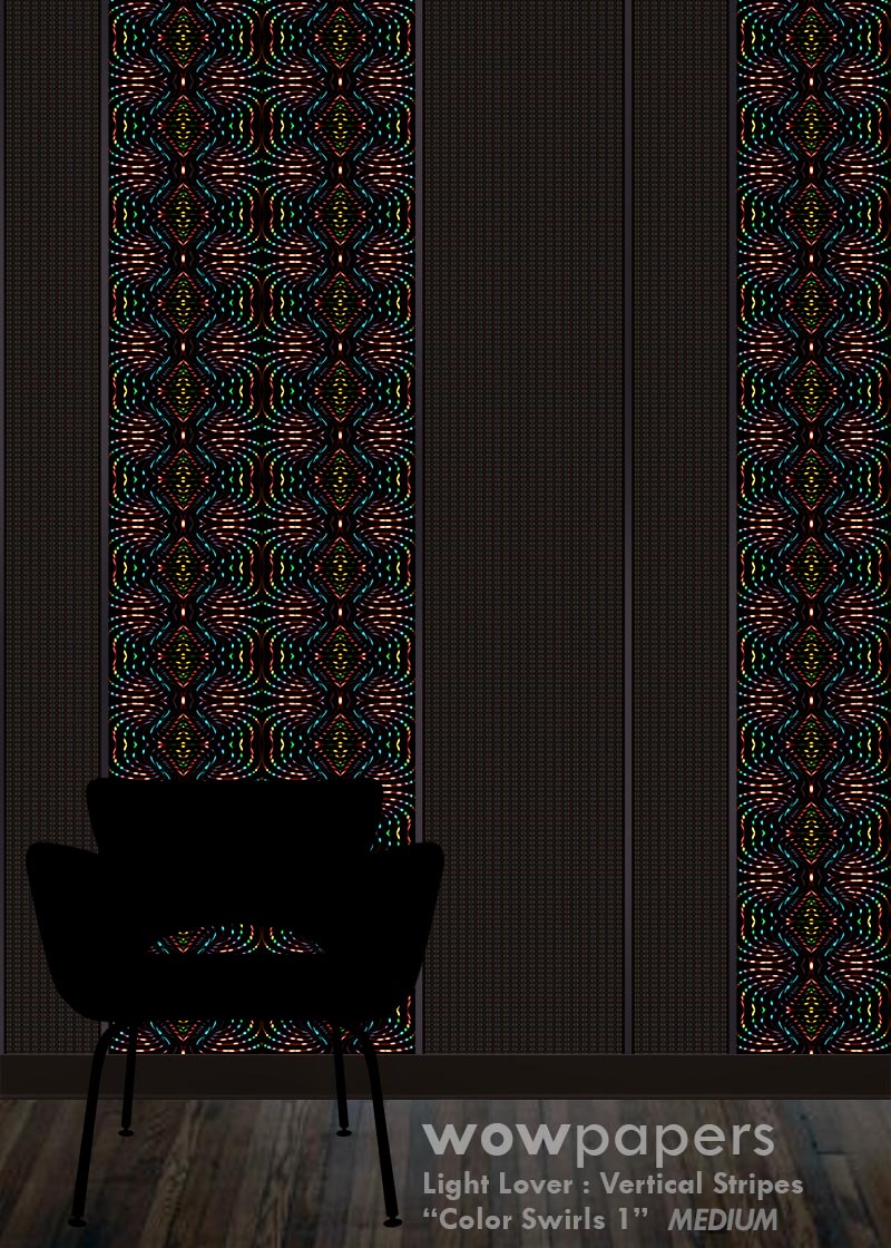 Color Swirls 1 Striped Wallpaper